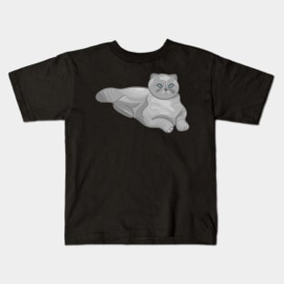 Gray Cat Kids T-Shirt